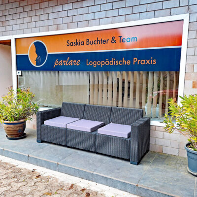 Außenbereich logopädische Praxis Parlare Außenbereich logopädische Praxis Parlare